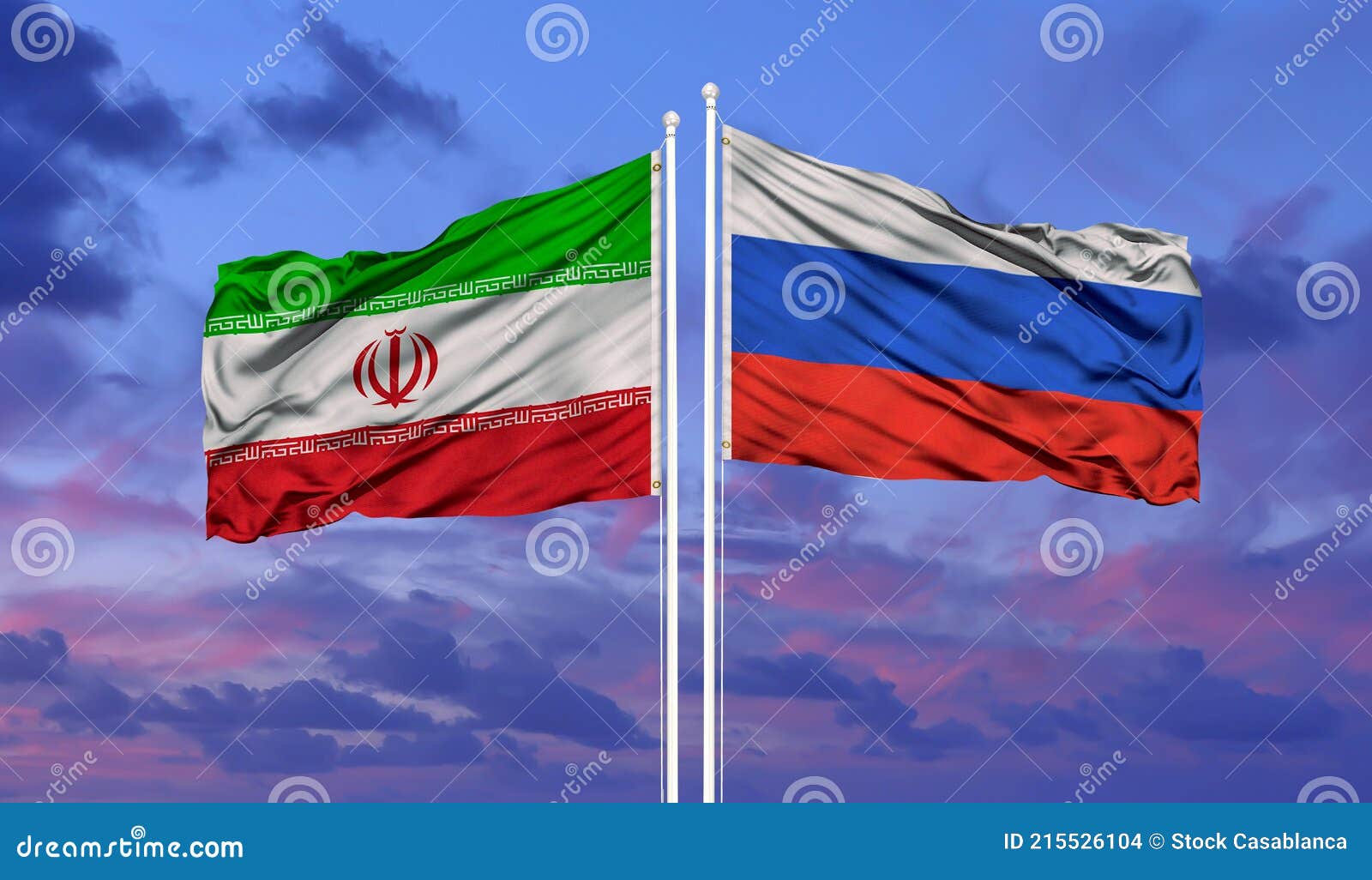 iran-russia-two-flags-flagpoles-blue-cloudy-sky-215526104.jpg
