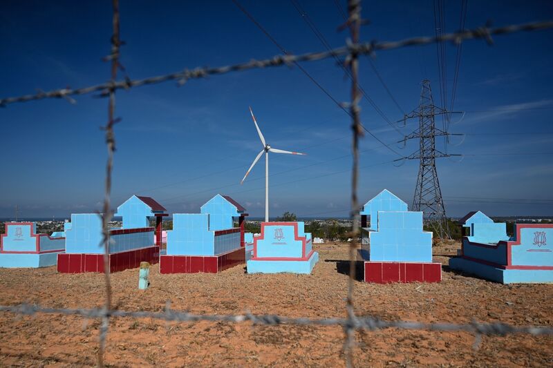 The Phu Lac wind farm in Vietnam's Binh Thuan province. 