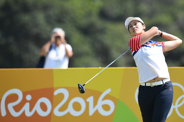 chinas-lin-xiyu-competes-in-the-womens-individual-stroke-play-at-the-picture-id591460212