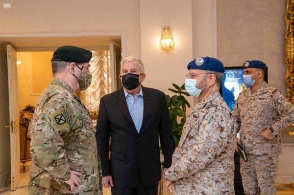 Saudi Arabia’s Chief of General Staff Gen. Fayyadh Al-Ruwaili received here on Wednesday Chairman of the US Joint Chiefs of StaffGen. Mark A. Milley and his accompanying delegation. — SPA photos