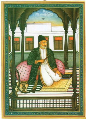 A painting of Ghalib dated 1856 | Wikimedia Commons