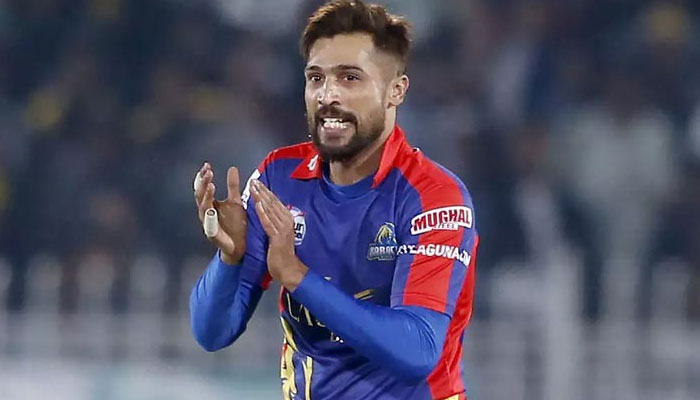 Karachi Kings’  pacer Mohammad Amir. Photo: file