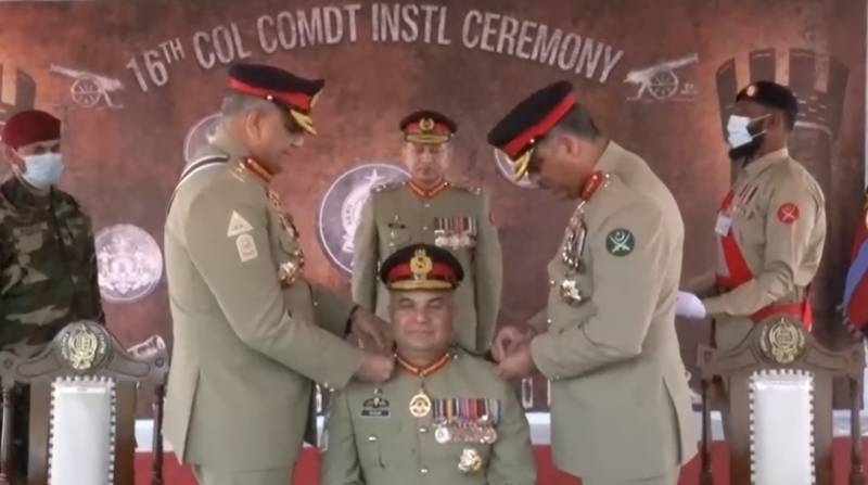 COAS Bajwa installs Major General Shahab Shahid as colonel commandant of Ordnance Corps