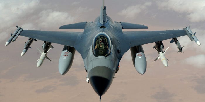 Air Force F-16 Fighting Falcon fighter jet