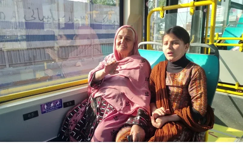 These women from Quetta had sat on a women-only bus for the first time and were quite enjoying the experience. Photo by author 
