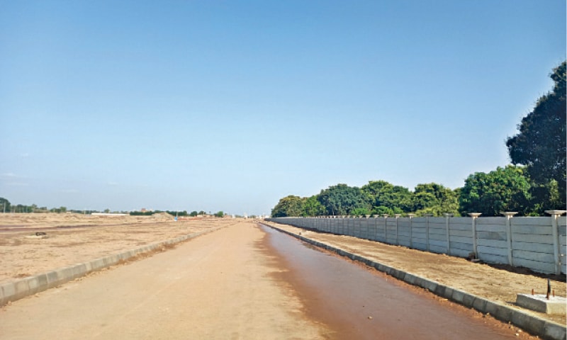 The land cleared for the housing scheme. — Dawn