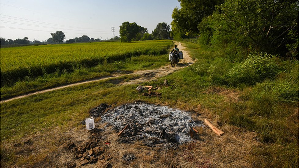 The site of the cremation