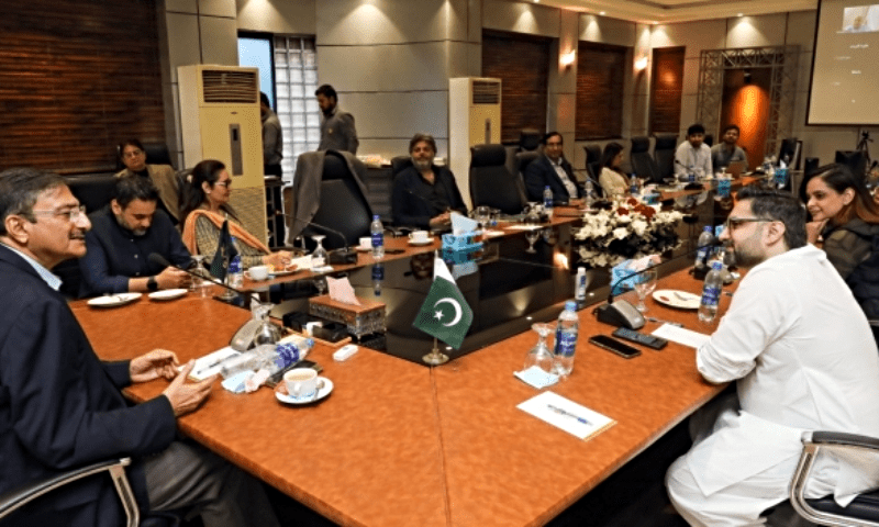 Meeting of the HBL Pakistan Super League governing council was held at the National Cricket Academy in Lahore on Nov 14. — PCB