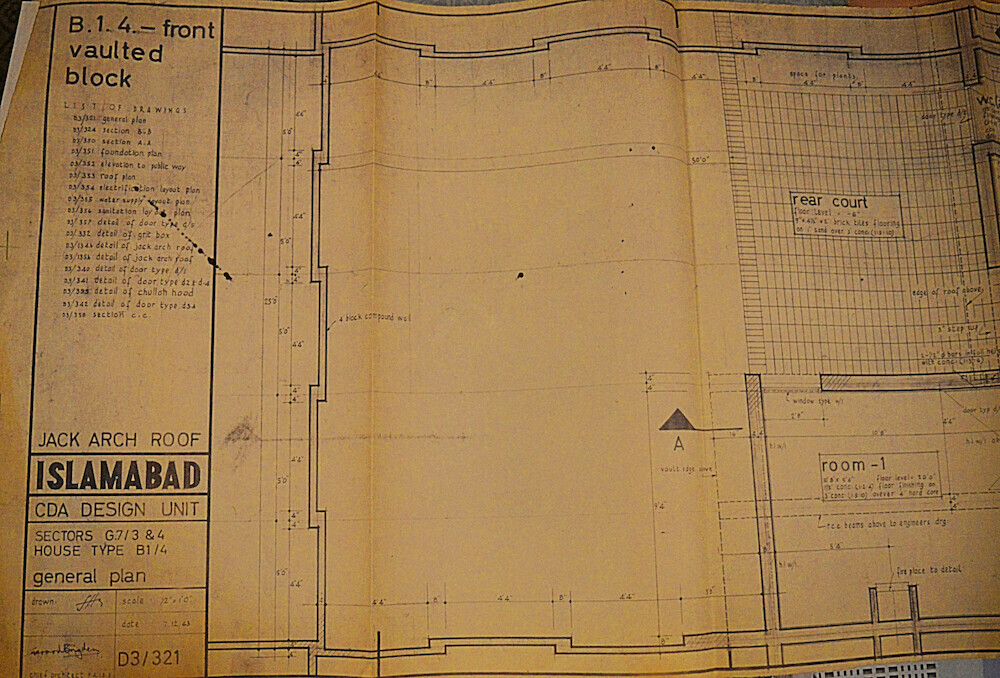  Basic house plan for G7 houses deigned by Gerard Brigden. — Photo provided by author from Gerard Brigden’s archives 