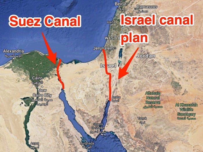 Israel canal plan