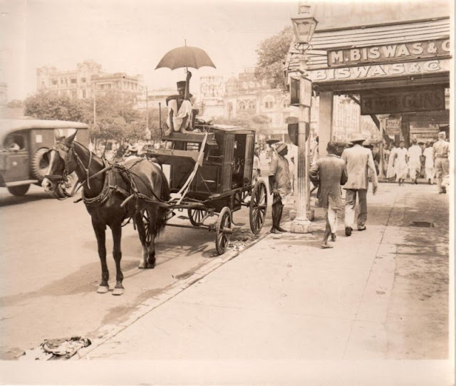 WWII+Era+Photo+India+Calcutta+Horse+Coach+Army+Photog.JPG