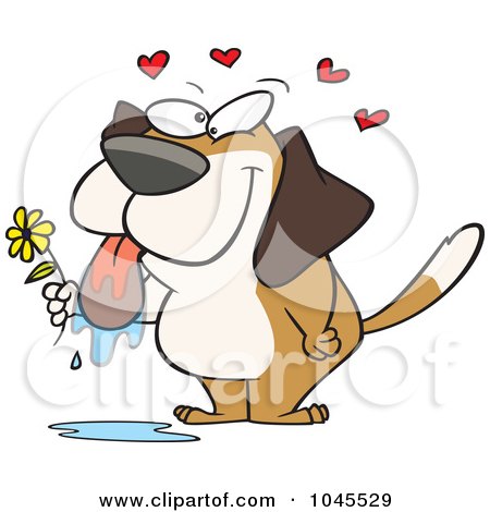 1045529-Royalty-Free-RF-Clip-Art-Illustration-Of-A-Cartoon-Drooling-Dog-Holding-A-Flower.jpg