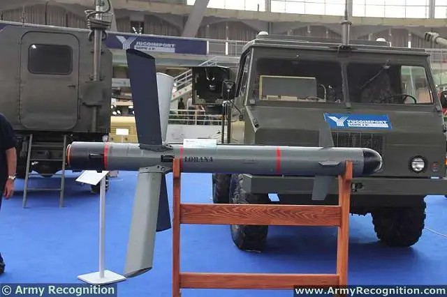 Lorana_anti-tank_missile_system_YugoImport_Partner_2013_defence_fair_Belgrade_Serbia_001.jpg