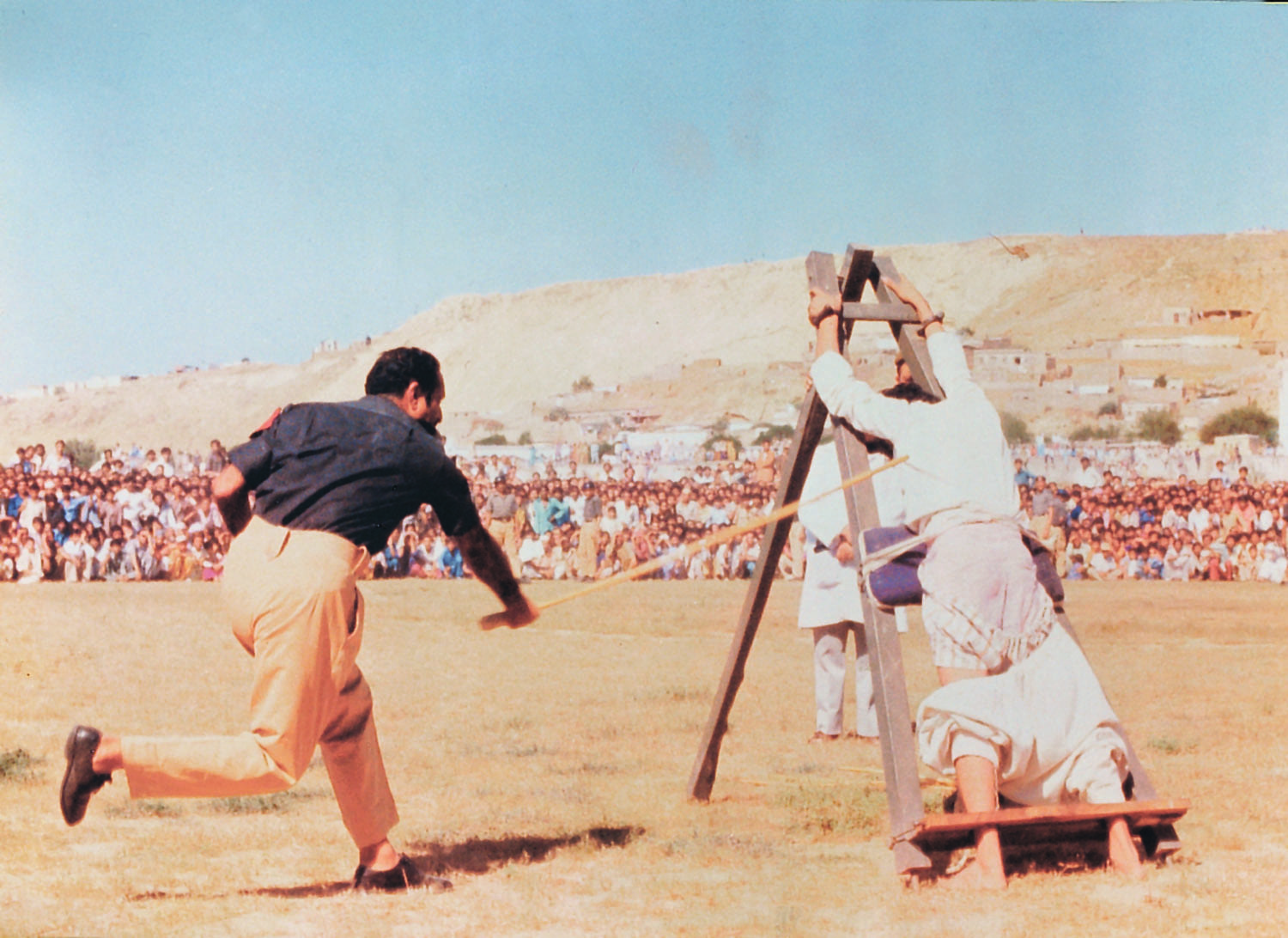  Public floggings became a common sight during General Zia’s reign, especially in its early years — Photo: Dawn / White Star Archives