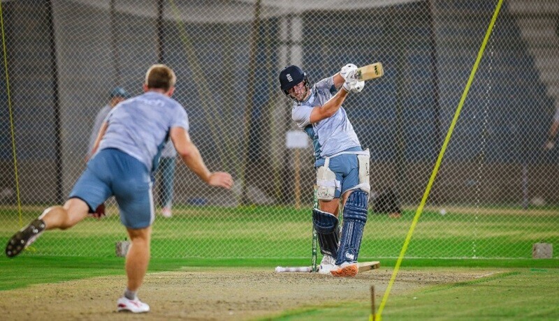 <p>A practice session of the England team at Karachi’s National Stadium. — Picture via PCB</p>