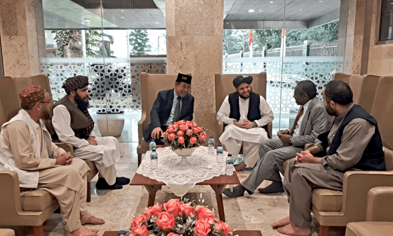 Deputy spokesperson at the Afghan foreign ministry, Hafiz Zia Ahmad, tweeted on July 14 that one of the government’s top diplomats led a “delegation” to Indonesia. — Photo courtesy Hafiz Zia’s Twitter account