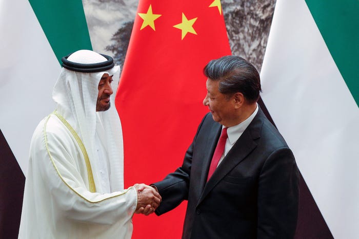 Abu Dhabi Mohammed bin Zayed China Xi Jinping