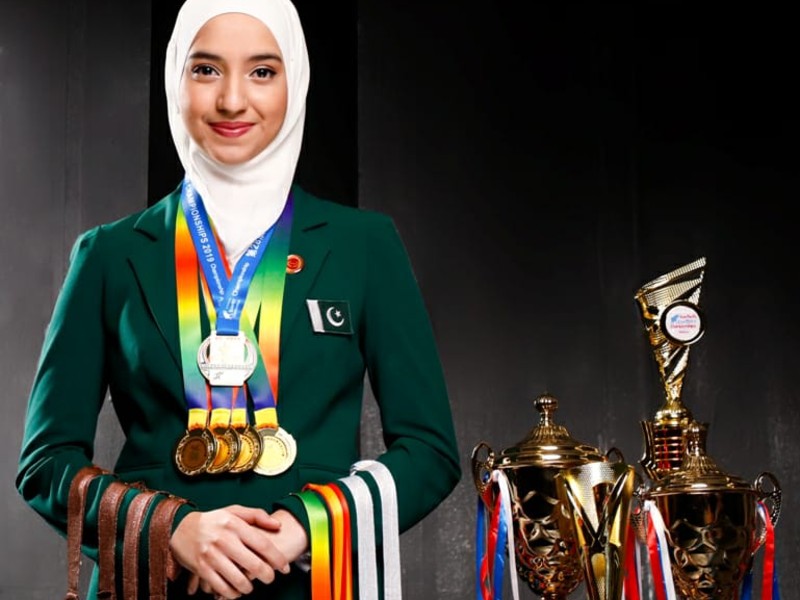 emma alam is a dedicated young girl from pakistan and has competed in various memory championships photo express