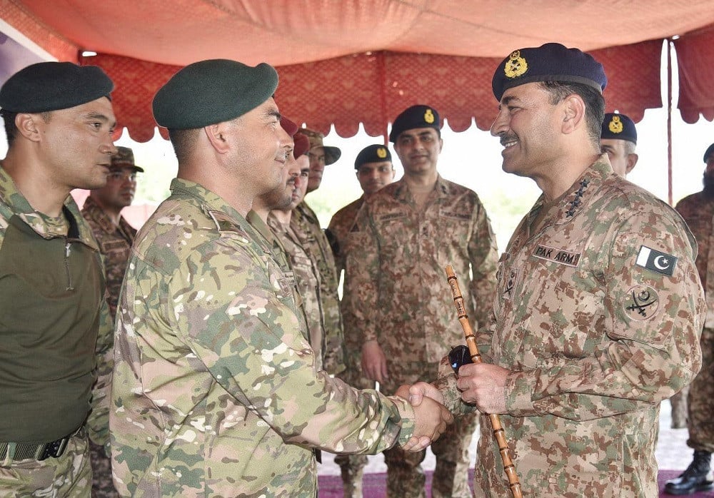 During his visit COAS engaged with the participating Special Forces. PHOTO: EXPRESS