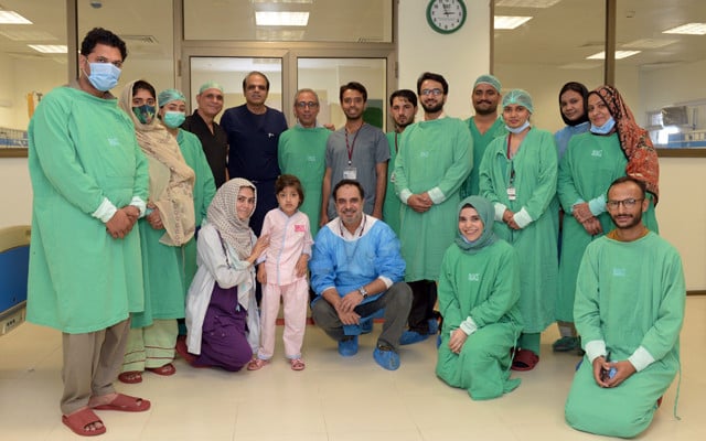 siut s director prof adib rizvi credits the success of the surgery to the hard work and dedication of his team of medical professionals photo express