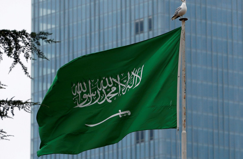 A Saudi flag flutters atop Saudi Arabia's consulate in Istanbul, Turkey, October 20, 2018. (credit: REUTERS/HUSEYIN ALDEMIR/FILE PHOTO)'s consulate in Istanbul, Turkey, October 20, 2018. (credit: REUTERS/HUSEYIN ALDEMIR/FILE PHOTO)