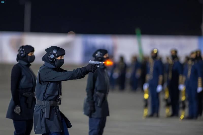 255 Saudi girls graduated from the qualifying course for the basic personnel for female recruits, the fourth batch, at the Women’s Training Institute. SPA