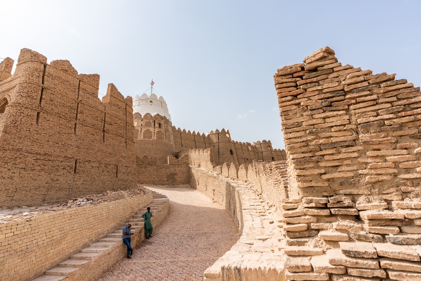 Sindh travel guide - Entry walkway to Kot Diji Fort - Lost With Purpose travel blog?