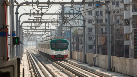 Dhaka Metro Rail. Photo: Rajib Dhar