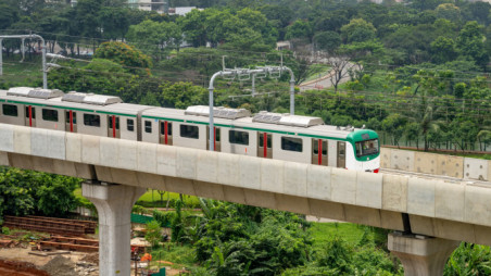 A general view of the metro rail. Photo: TBS